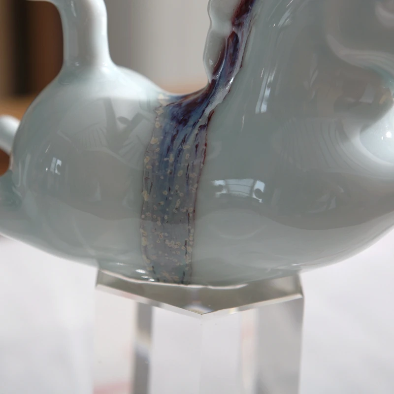 Современная креативная абстрактная керамическая статуя лошади для бега