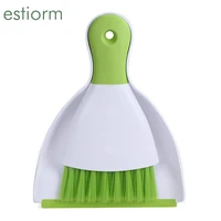 dustpan and brush set mini desktop sweeping brush small broom and dustpan set keyboard home kitchen office floor cleaning brush