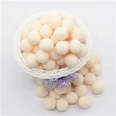 44apricot 20g Мульти Размеры красочными помпонами куклы DIY одежды материал ручной работы мягкие пушистые Помпоны мяч для детские игрушки «сделай сам» Аксессуары - Цвет: 44apricot 20g