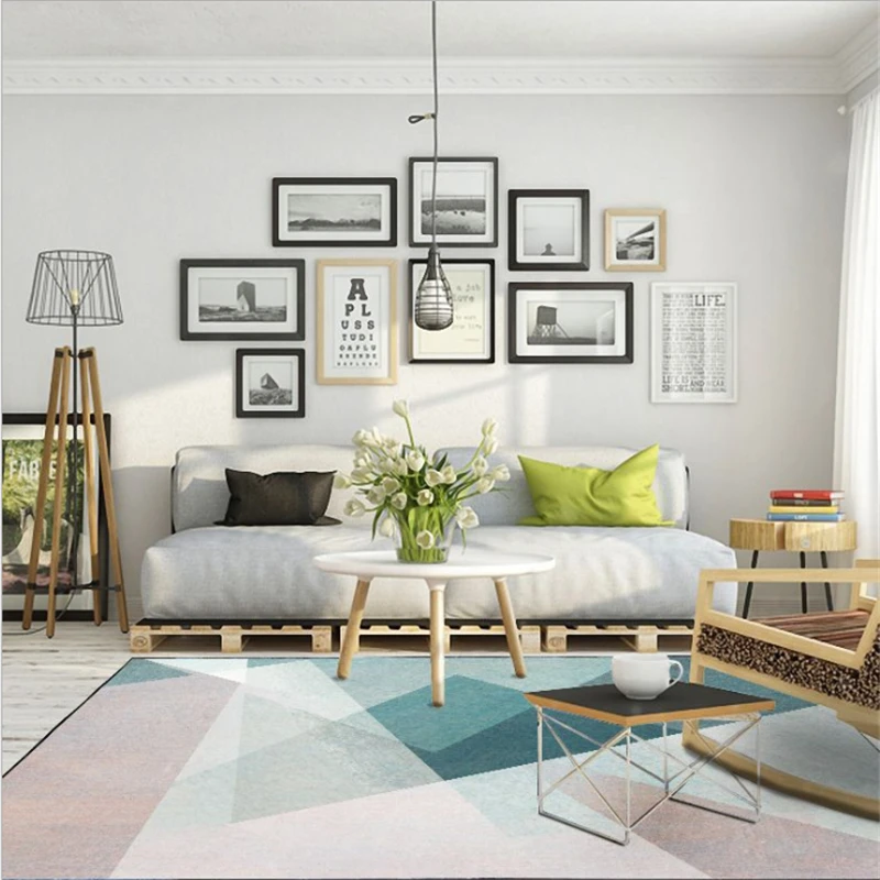 Коврики с геометрическим узором в скандинавском стиле большие размеры|Ковер| |