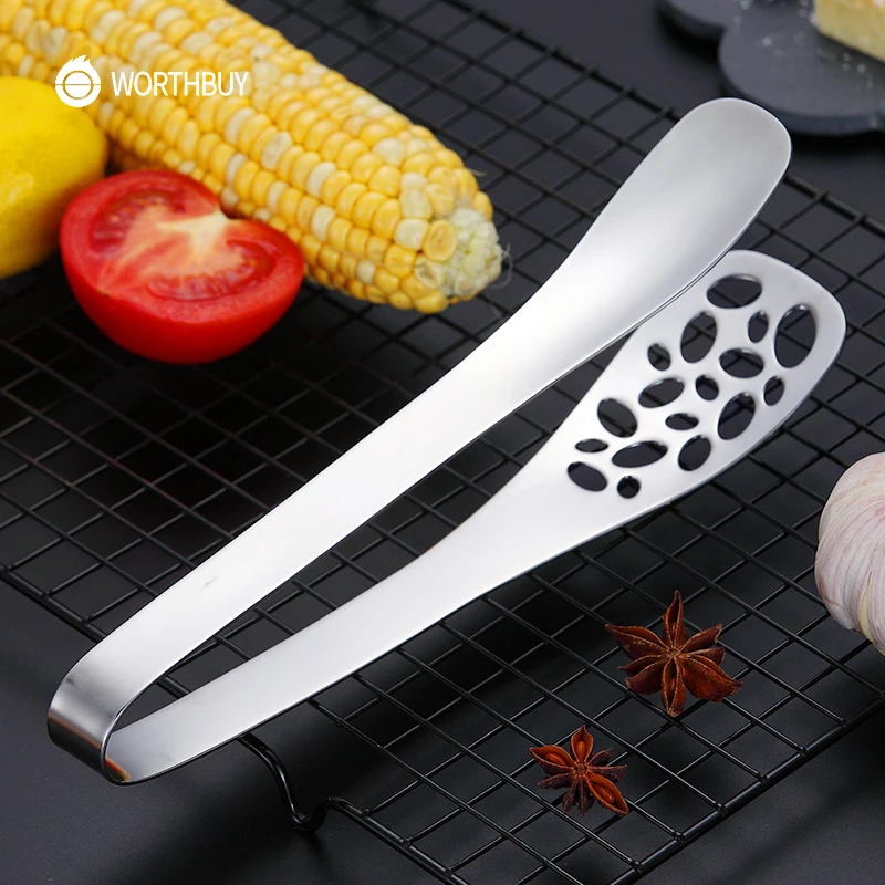 WORTHBUY 18/8 щипцы для пищи из нержавеющей стали масляные Нескользящие барбекю хлеба
