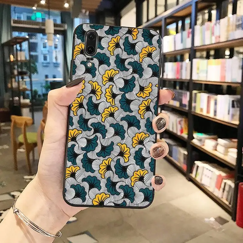 

African style fabric print Phone Case For Huawei honor Mate P 10 20 30 40 Pro 10i 9 10 20 8 x Lite