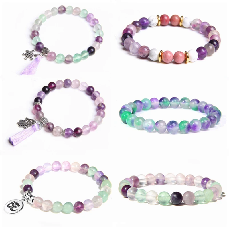 Женские браслеты на удачу Fatima ювелирные изделия с натуральными бусинами