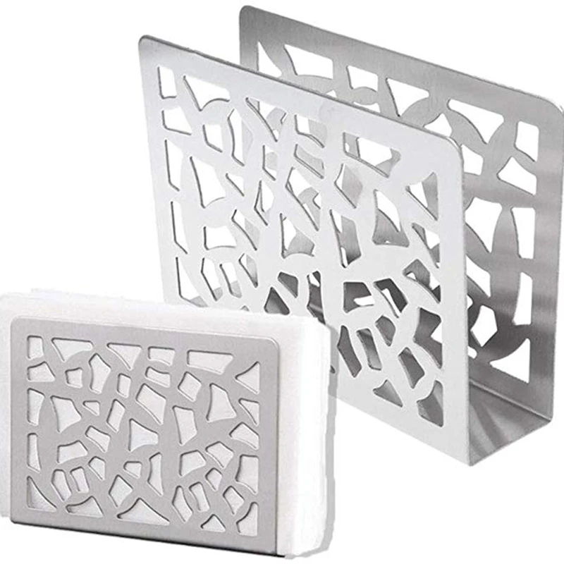 Настольный держатель для салфеток из нержавеющей стали бумажных полотенец