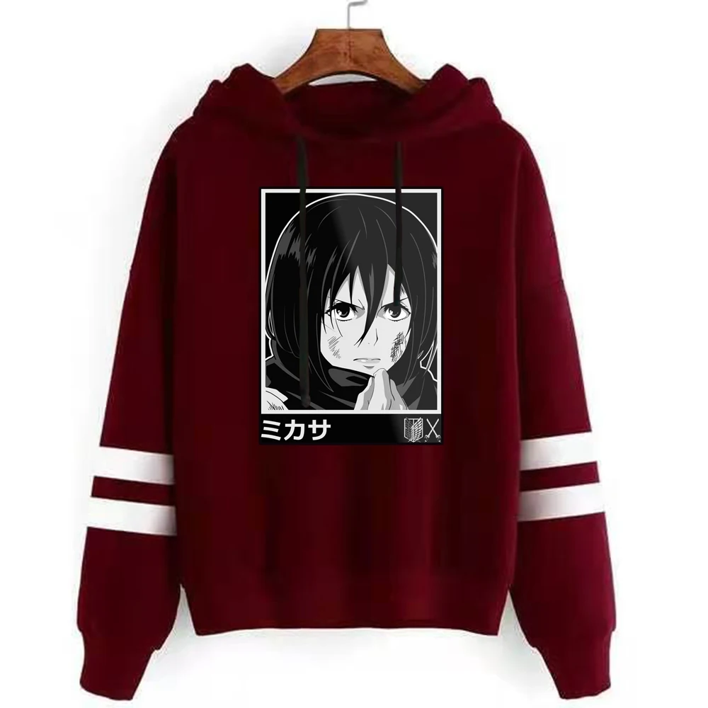 

Attack on Titan Mikasa Sweetshirt Unisex Polyester Hoodie Men's Casual Hoodie Women