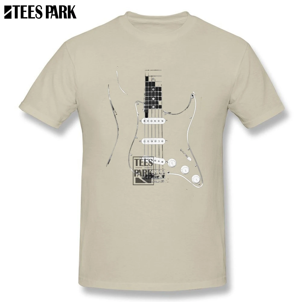 Черная гитара Страт стратокастер черная футболка мужская хлопковая рубашка с