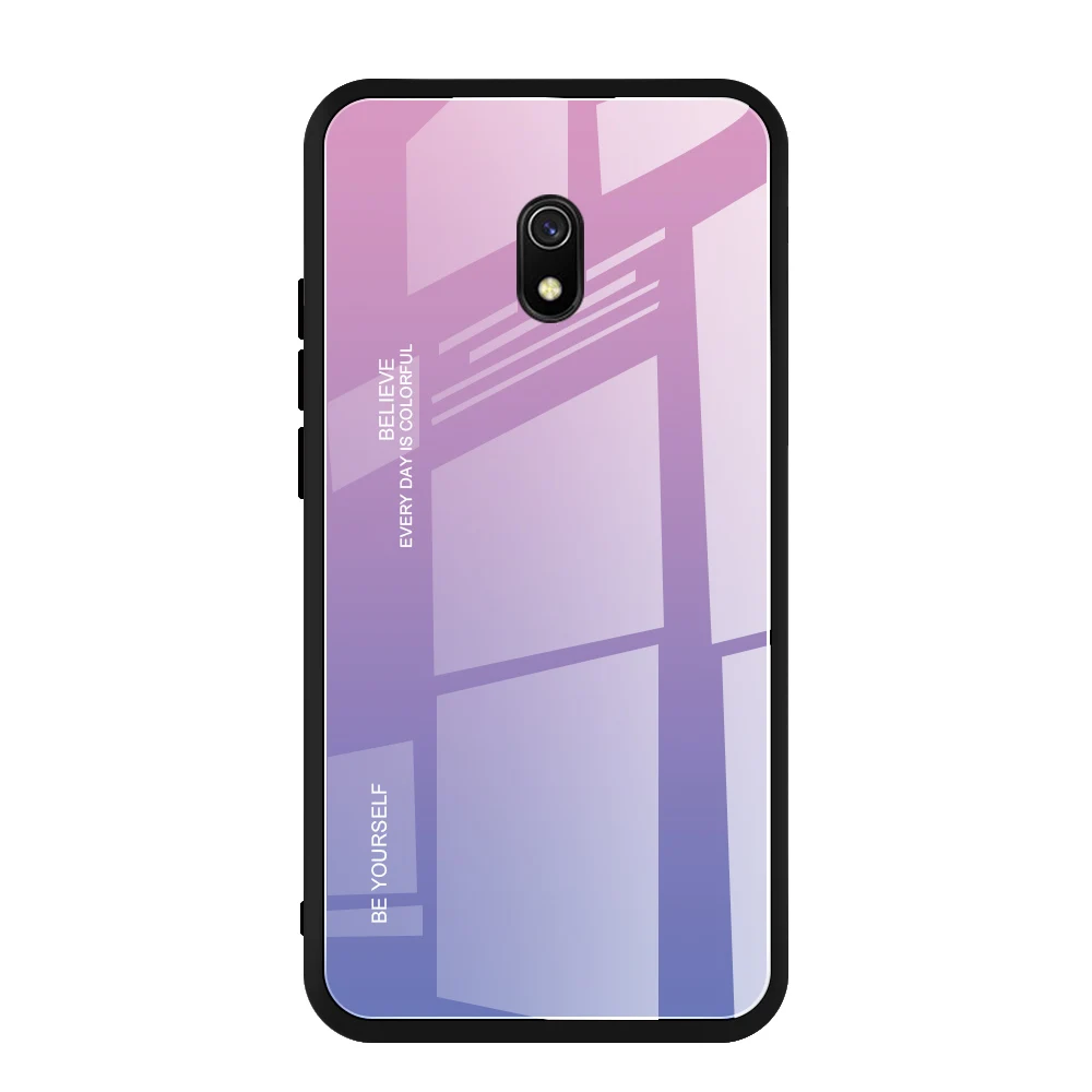 Для Xiaomi Redmi K20 Pro 6 5 Plus 6A чехол из закаленного стекла с градиентом для Note 7 Радужный
