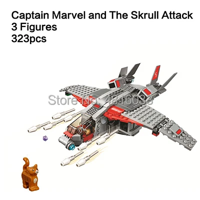 Marvel Супергерои Мстители 4 эндигра Sanctum Minifigs фигурки танос Человек-паук Доктор Стрэндж строительные кубики, детские игрушки в подарок - Цвет: The Skrull Attack