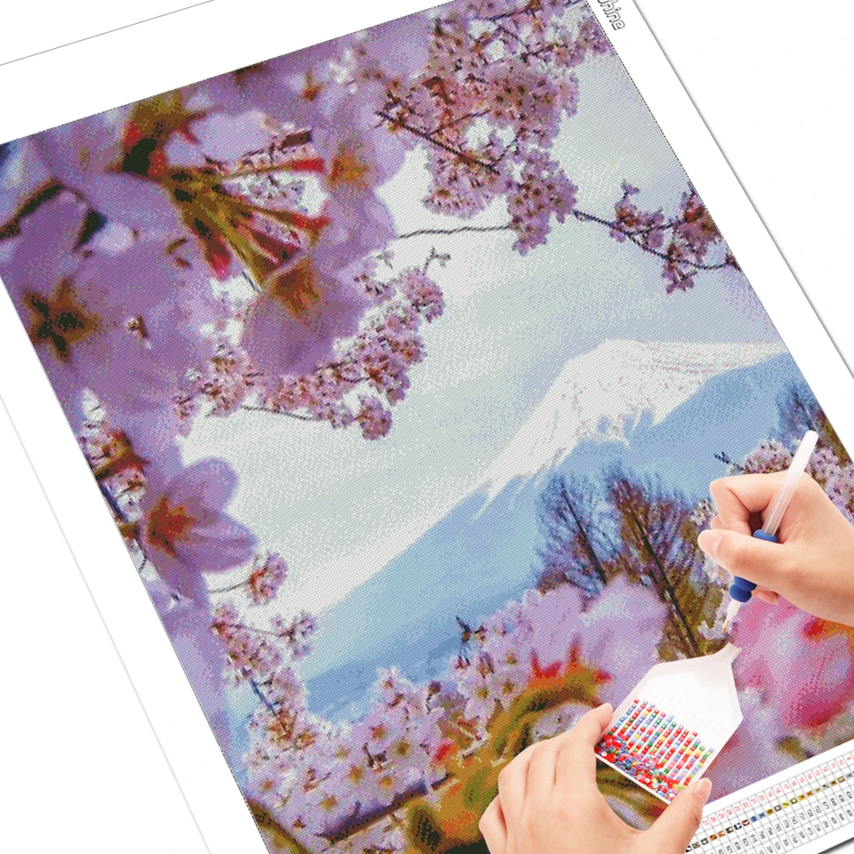 EverShine Diamond Painting Scenery Full Round Mosaic Diamonds Mountain Picture Of Rhinestones Embroidery Landscape | Дом и сад