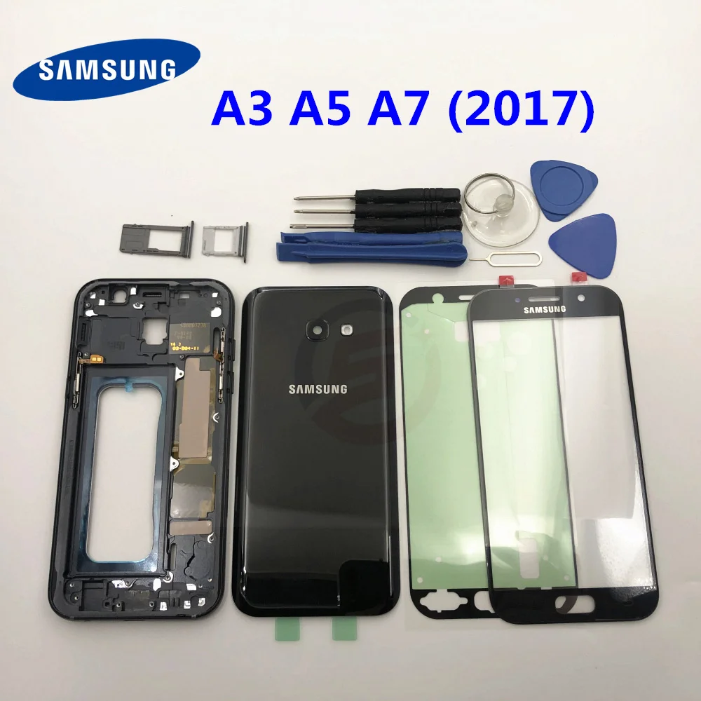 Чехол с полным корпусом задняя крышка A3 A320 передний экран стеклянный объектив