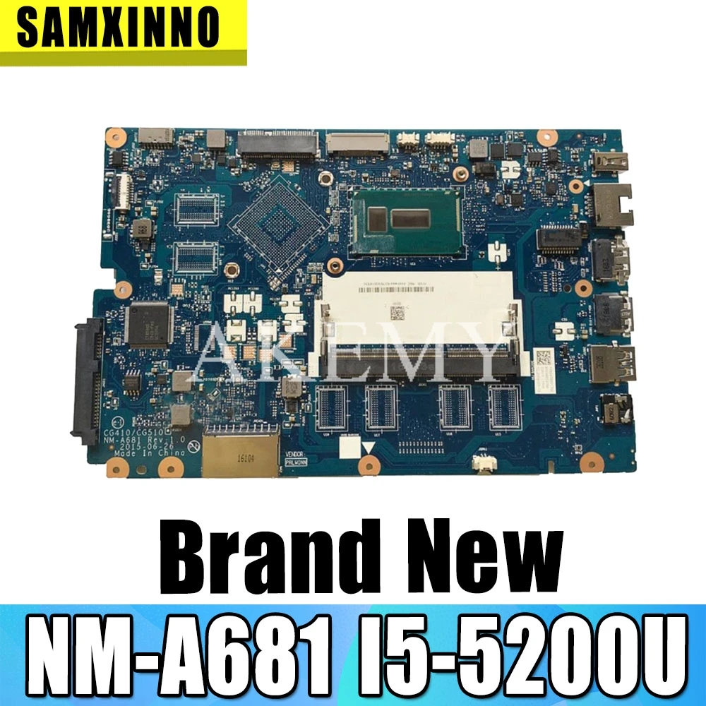 

For Lenovo Ideapad 100-15IBD Laptop Motherboard 5B20K25458 SR23Y I5-5200U CG410/CG510 NM-A681