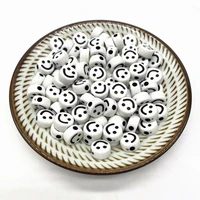 new 20pcs 10mm smiley face acrylic round shape beads for diy handmade jewelry craft accessories03
