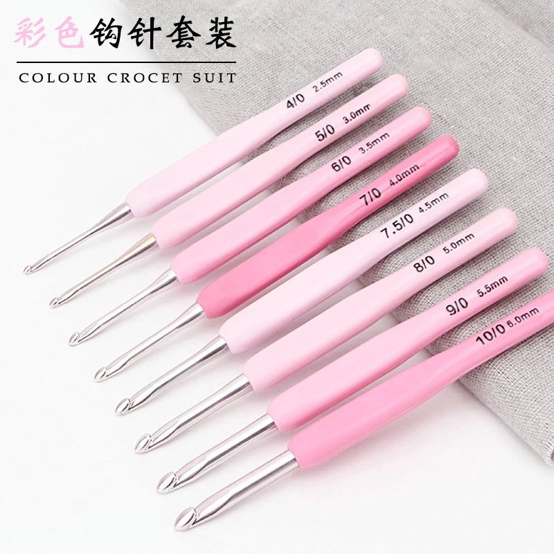 Набор крючков для вязания крючком в 2 стилях инструменты шитья пряжи из ПУ