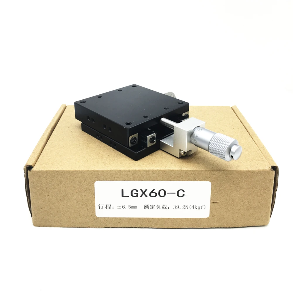 

X Axis 40mm 60mm High Precision Micrometer Sliding Stage Mini Platform Manual Displacement Sliding Table LGX40 LGX60 LX40 LX60