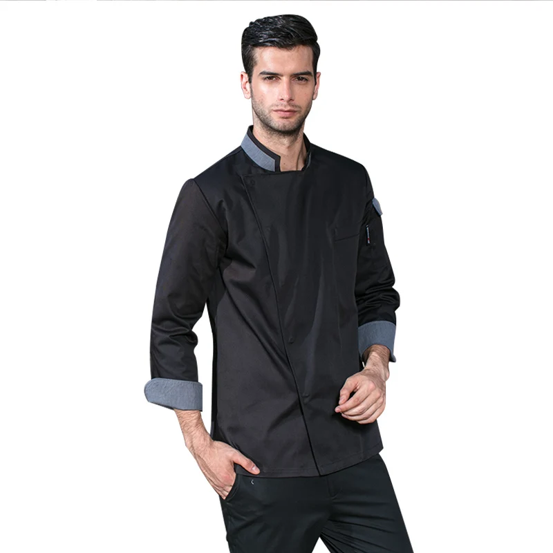 Форма шеф повара с длинным рукавом для ресторана унисекс 2020|kitchen clothing|chef clothesfood