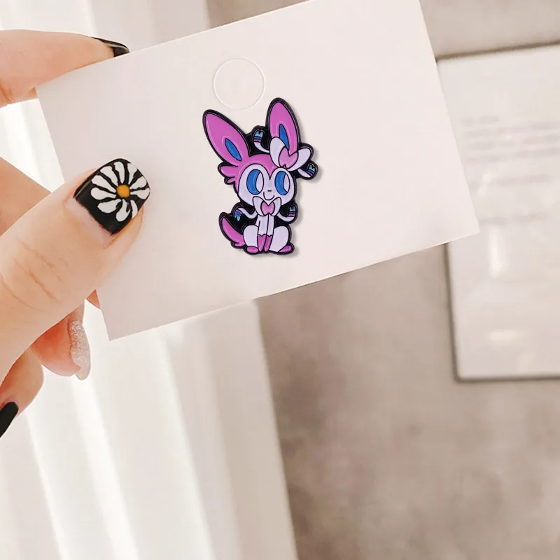 Милые японские жесткие эмалевые булавки в виде манги эльфов мультяшные рисунки