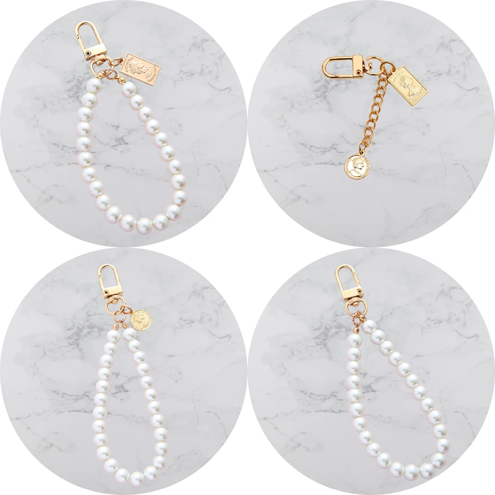 

3d Glossy Shell Coin Pearl Bracelet Keychain Headphone Earphone For Apple Airpods 1 2 Pro Wireless Headset Gift Bag Accessories
