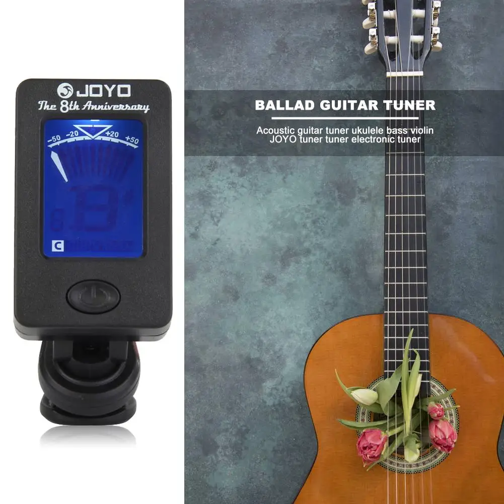 

Hot Sale Guitar Tuner Not Easy to Damage JT-01 Mini Guitar Clip-on Tuner Ukulele Folk Guitar Bass Electronic Tuners