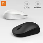 Xiaomi Mi беспроводные Bluetooth наушники Двухрежимная мышь Silent Edition эргономичный 2,4 г USB переносной мини беззвучная мышь боковые кнопки для ноутбука