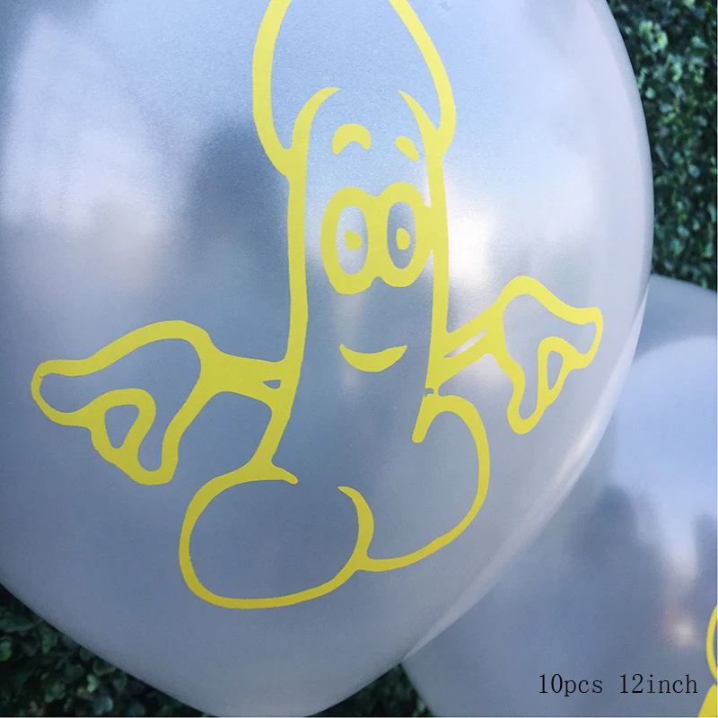 10pcs ballon style-4 10 шт./партия, член пенис, Веселый мальчишник, вечерние воздушные шары, комплект, девичник вечерние украшения, новинка, невеста, принадлежности для вечеринки-девичника - Color: 10pcs ballon style-4