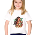Детская верхняя одежда, новый продукт, индийская принцесса, выберите свой собственный графический стиль, летняя футболка в стиле Харадзюку для маленьких девочек