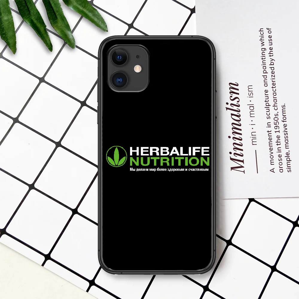 

Herbalifes Phone Case For IPhone 4 4s 5 5S SE 5C 6 6S 7 8 Plus X XS XR 11 12 Mini Pro Max 2020 black Bumper Fashion Funda 3D