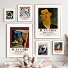 Настенная картина с абстрактным изображением художественной абстрактной галереи Juan Gris Cubism, настенные плакаты и принты в скандинавском стиле для декора гостиной