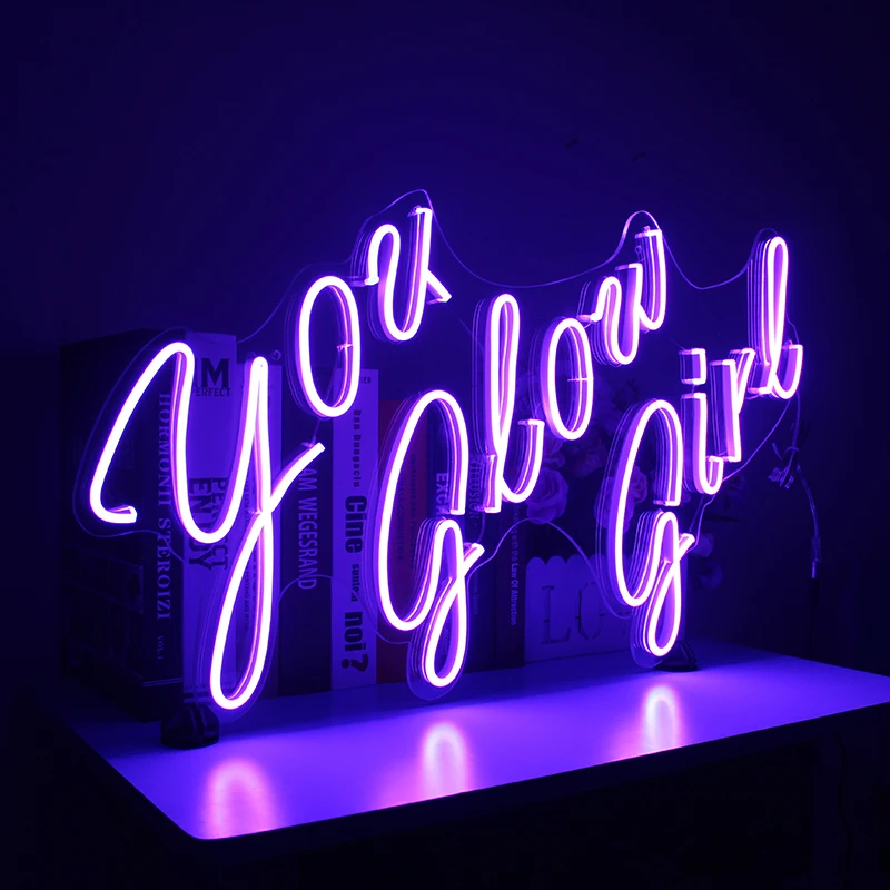 Вы свечение девушка неоновая вывеска для организаций и магазинов светильник s