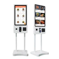 32 inch self service payment kiosk automatic touch screen kiosk self ordering machine for restaurant