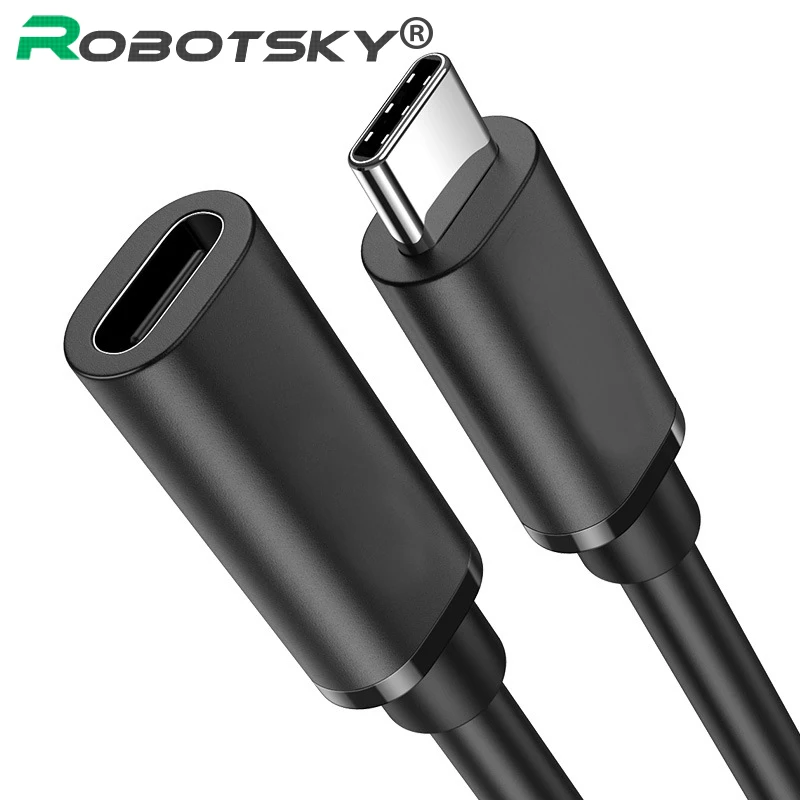 

HD 4K 60Hz PD 5A USB3.1 Type-C Extension Cable 100W USB-C Gen 2 10Gbps Extender Cord For Macbook Nintendo Switch SAMSUNG Laptop