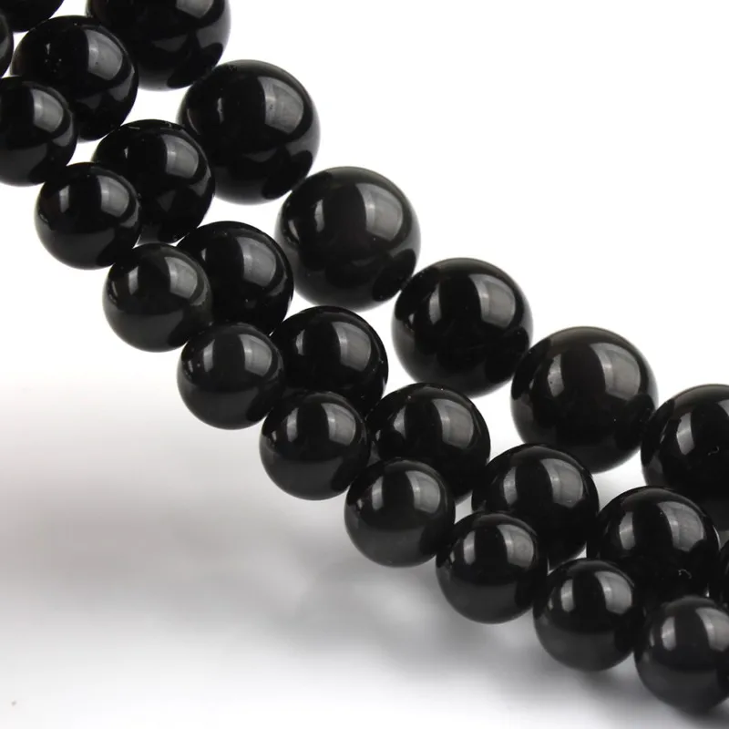 Натуральный оригинальный Радужный обсидиановый камень круглые бусины