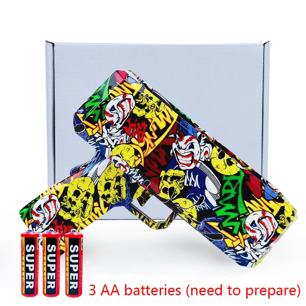Игрушечный граффити пистолет распылитель 100 шт. для банкнот электрический