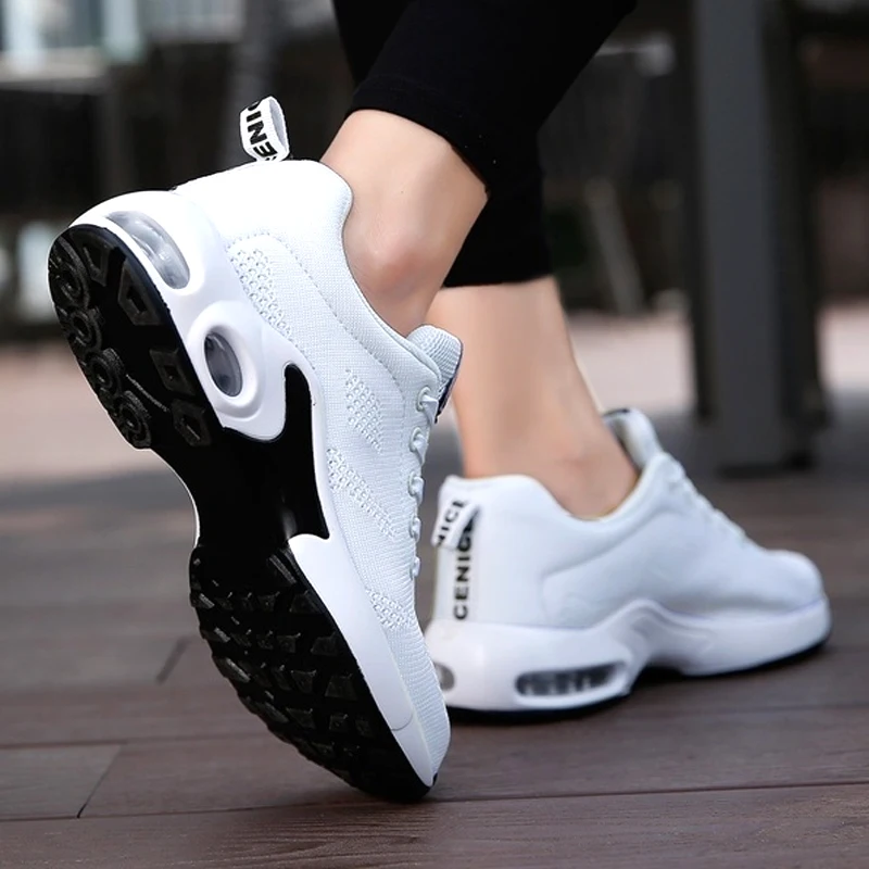 New Platform Sneakers Shoes Breathable Casual Shoes Woman Fashion Height Increasing Ladies Shoes Plus Size 35-42