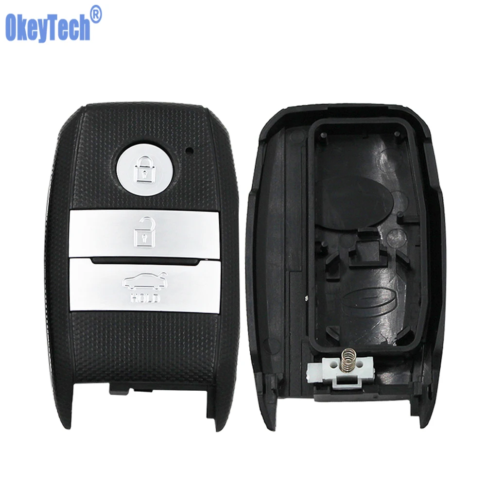 OkeyTech 3 Смарт-Кнопка оболочки для Kia K5 K3 Sportage Sorento Picanto для hyundai Keyless чехол Корпус без лезвия