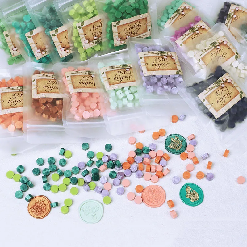 

100Pcs Sealing Wax Seal Beans For Vintage Craft Envelope Wedding Wax Fire Paint Wax Particles Ancient Sealing Wax Stamp Making