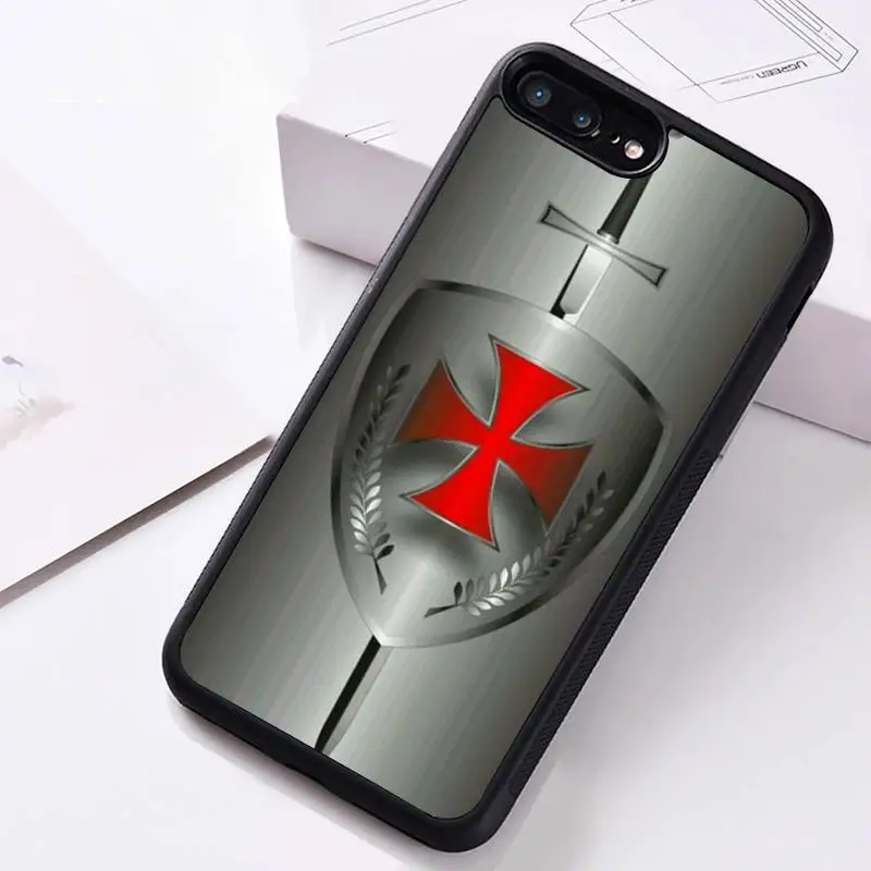 

Templar Knight Phone Case Rubber for iPhone 12 pro max mini 11 pro XS MAX 8 7 6 6S Plus X 5S SE 2020 XR case