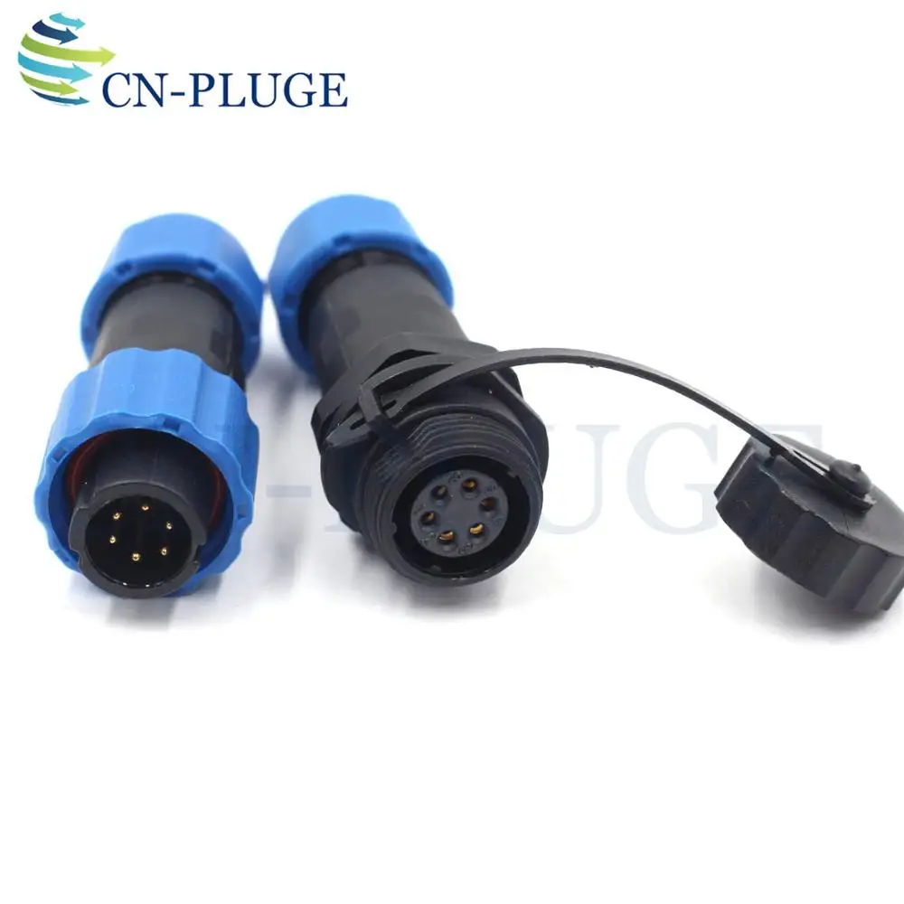 SD13 водонепроницаемый 6 контактный электрический разъем авиационный 12