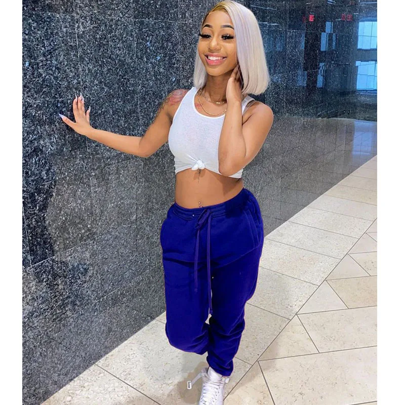 

Sporty Fall Letter Print Mid Waist Sweatpants for Women Strechy Bottoms Lounge Trouser Elastic Skinny Fitness Hot Cargo Pants