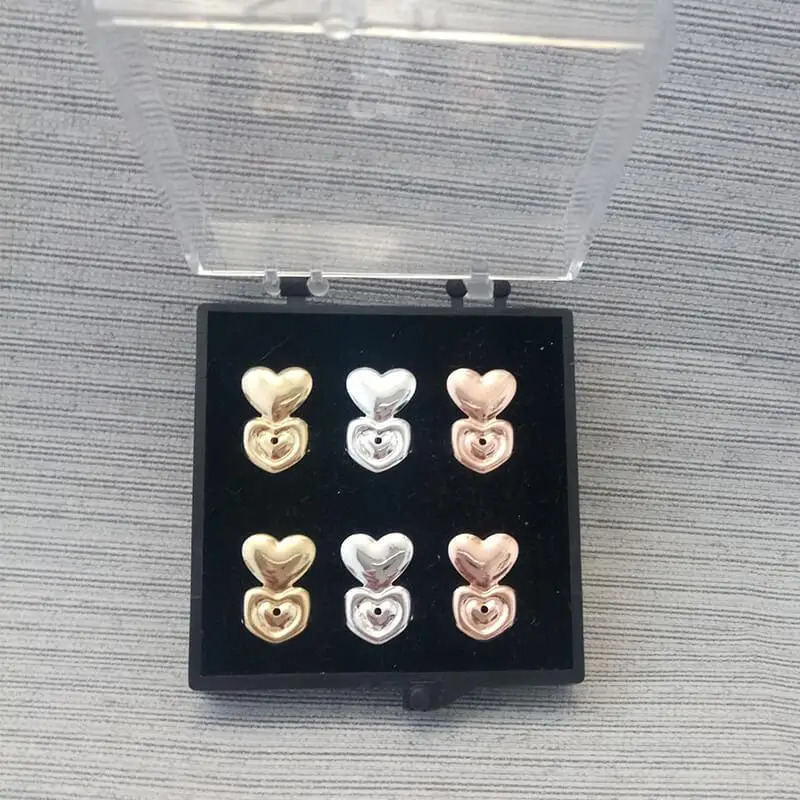 

Fashion 15 Styles Hypoallergenic earring Device Creative Clip On Earrings Stud Buckle Lifter European American Jewelry Back