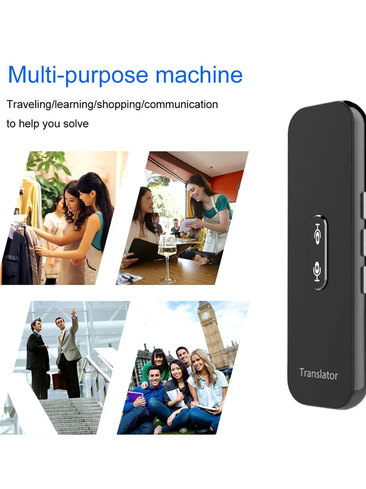 

Portable Smart Voice Language Translator G6x Instant Two Way Voice Translator 70 Languages Translation For Business Travel