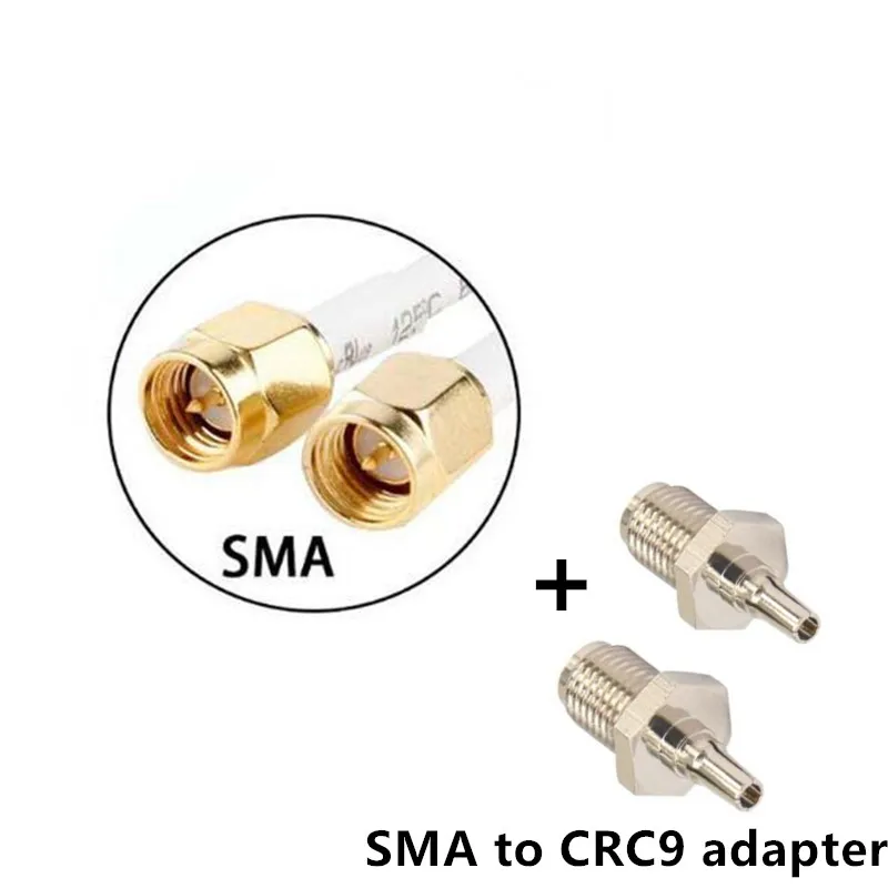 add CRC9 adapter JX 4G LTE Антенна 3g 4G внешняя антенна наружная антенна с 5 м двойной слайдер CRC9/TS9/SMA разъем для 3g 4G маршрутизатор модем - Цвет: add CRC9 adapter