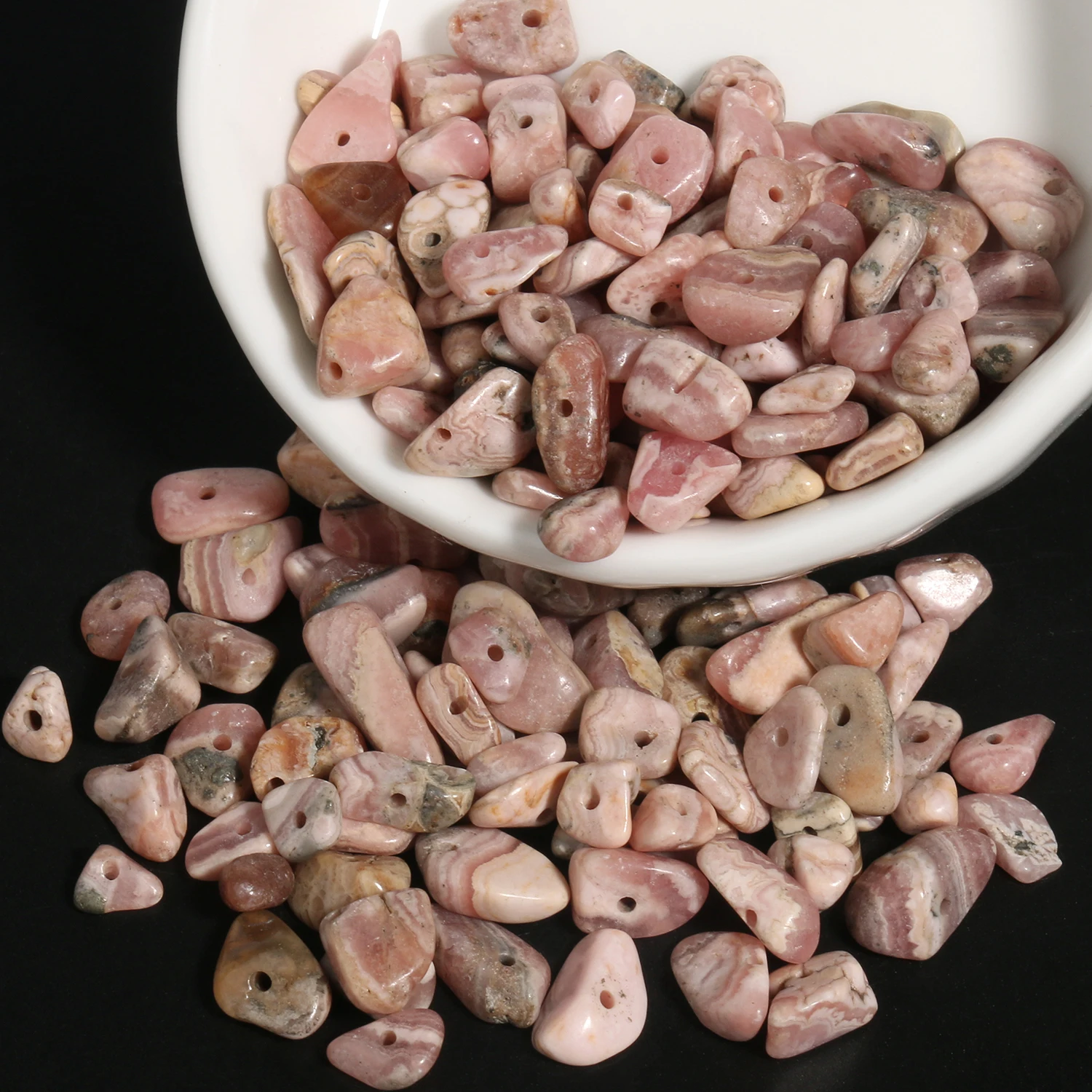 

3-8mm Rhodonite Natural Stone Beads Irregular Loose Spacer Beads for Jewelry Making DIY Bracelet Necklace Accessories 16inch