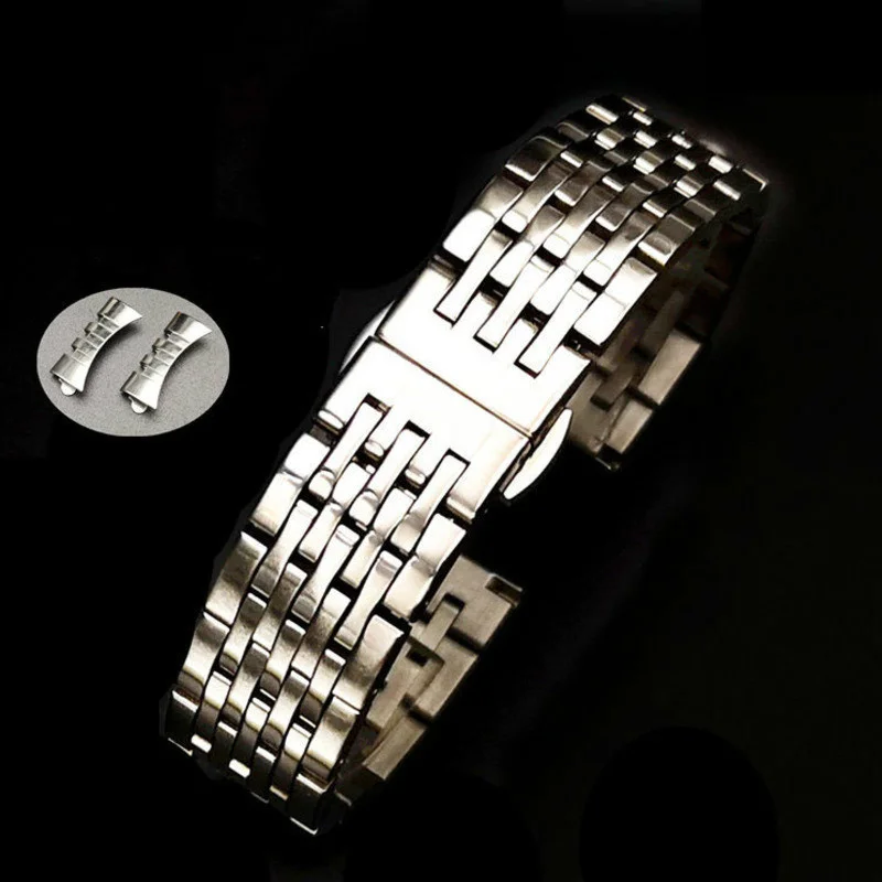 

Watch Accessories High Grade Durable Butterfly Buckle Wrist Strap For Tissot Le Locle Metal Stainless Steel Replacement Band