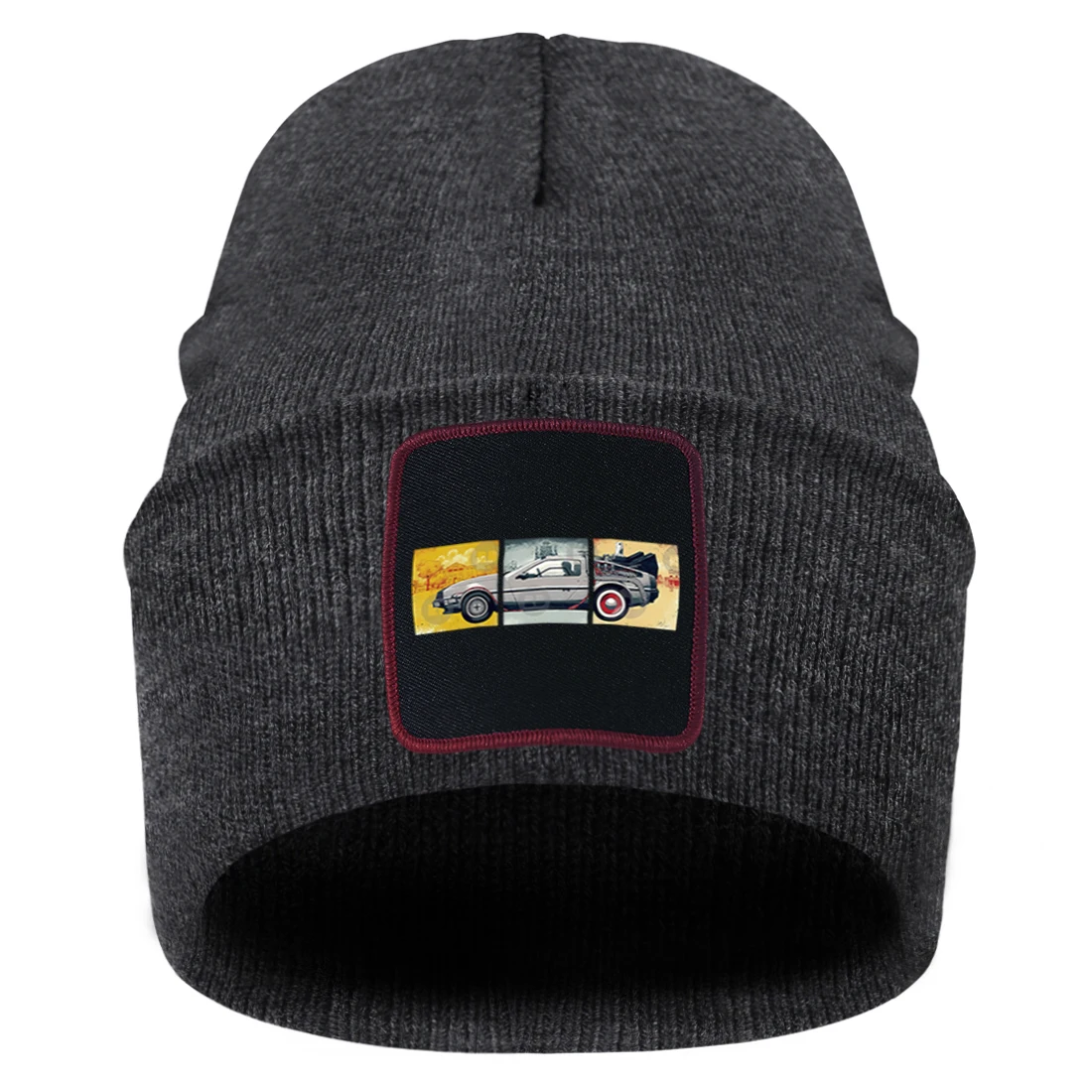 

Трикотажная шапка с принтом Назад в будущее