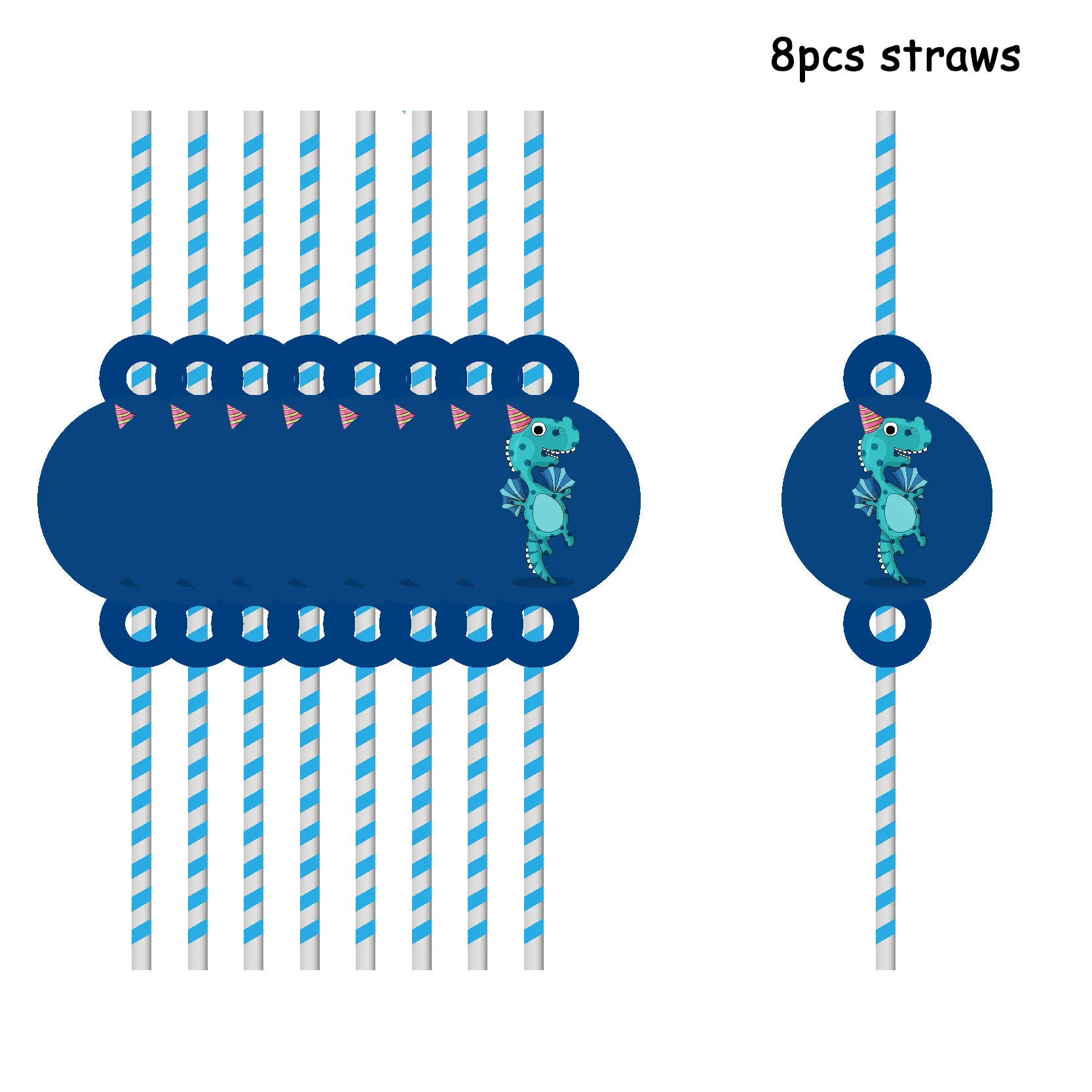Набор одноразовой посуды в виде животных динозавров тарелки салфетки для