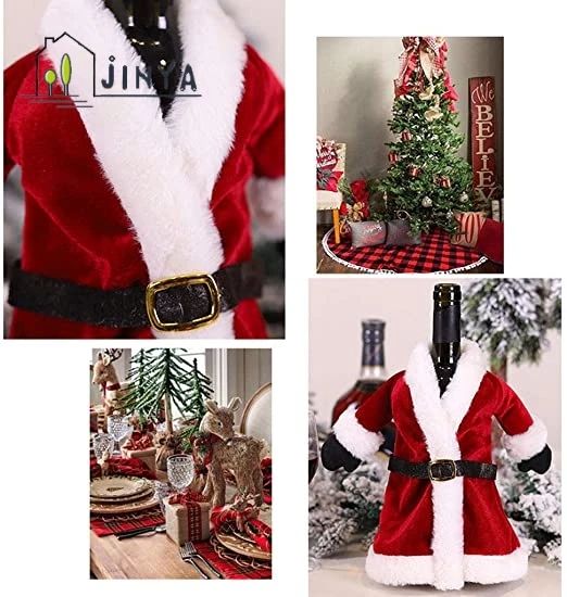 Из 2 предметов Рождественский бутылки вина крышки платье юбка из исинской глины