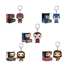 Marvel Мстители Капитан Америка Бэтмен вспышка Карманный Брелок Железный человек чудо женщина виниловые фигурки игрушки для детей