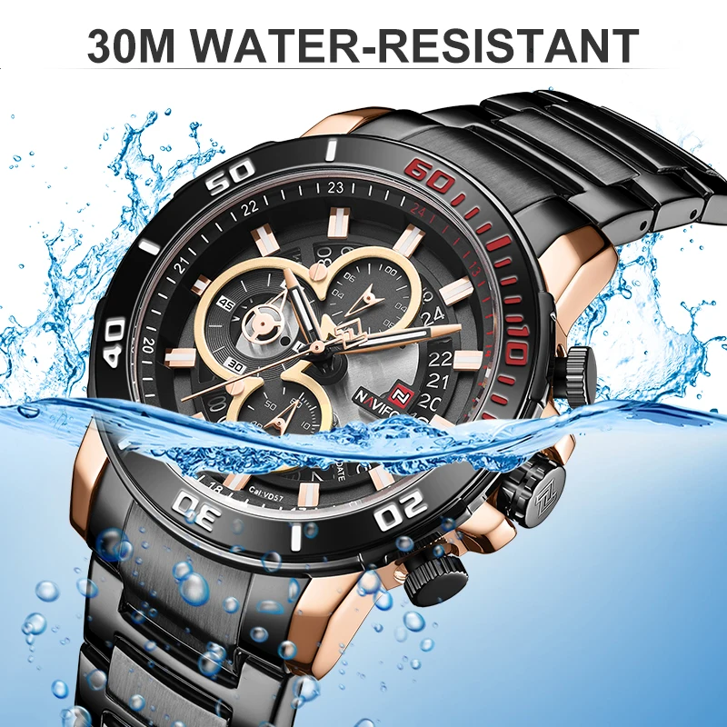

Mens Watches NAVIFORCE Top Luxury Brand Fashion Sport Alanog Quartz Watch Men Waterproof Wristwatch Male Clock Relogio Masculino