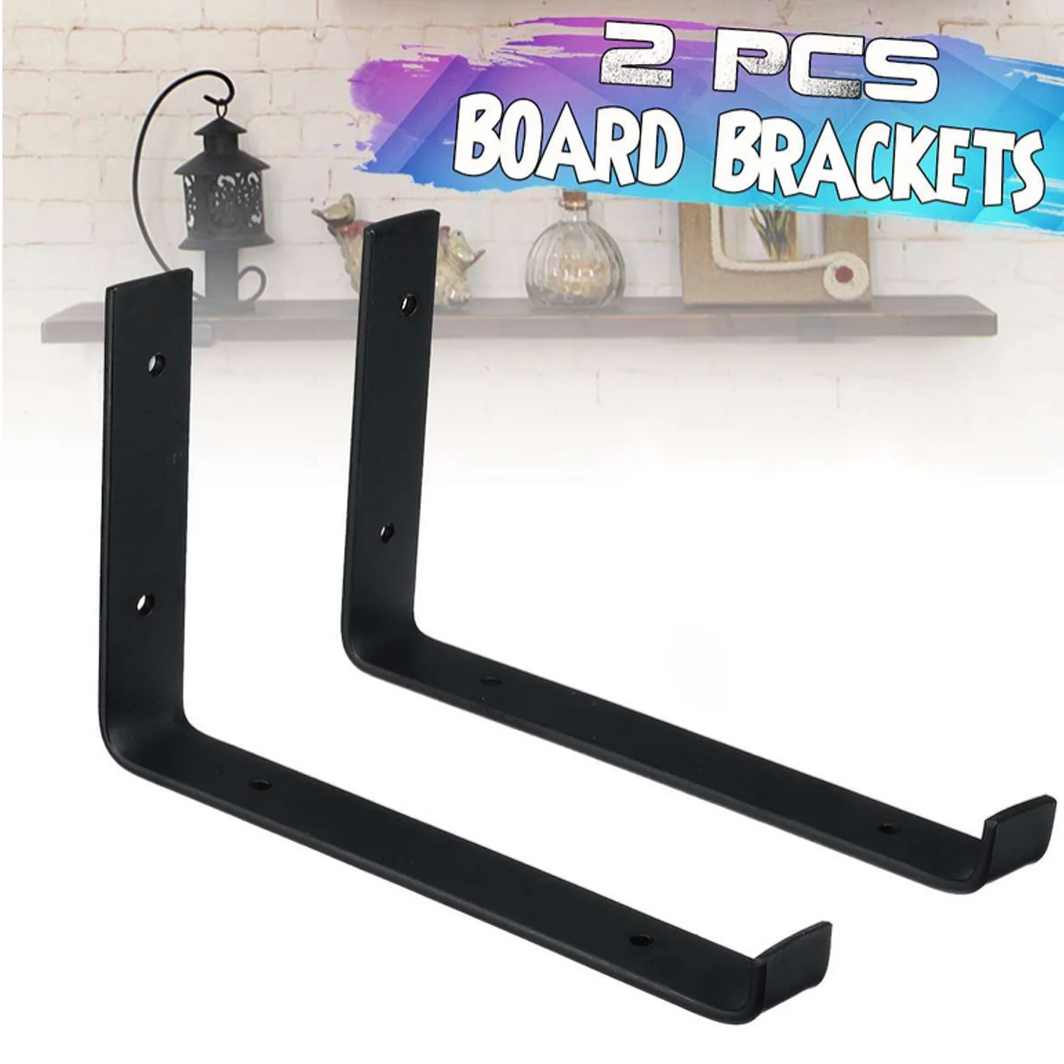 2 шт. l образный Железный настенный кронштейн для полки Поддержка дома Кухня