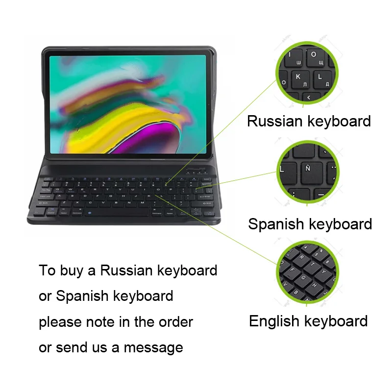 Для Lenovo Smart Tab M10 HPD Plus фотомагнитная Bluetooth клавиатура из АБС пластика + защитный